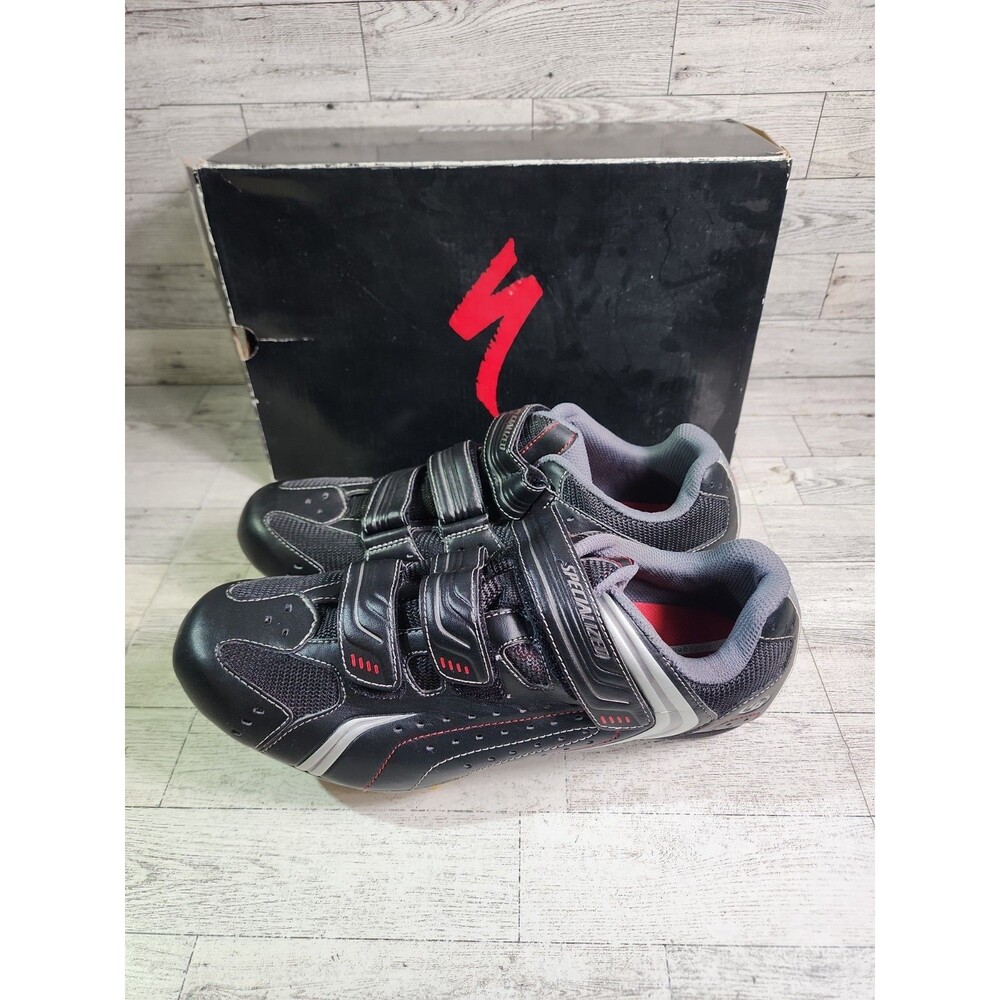 Specialized Cycling Clip Shoes Mens 13 Sport RD 3 Strap Black 6100-5046 w/ Box
